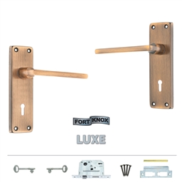 M8F10 - 2 Lever Lockset Burchelli 6"